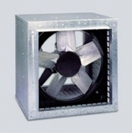 Caja de ventilación helicoidal para extracción en sistemas Jet fan