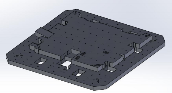 Modelo aparcamiento para CFD Modelo 3D aparcamiento para análisis CFD