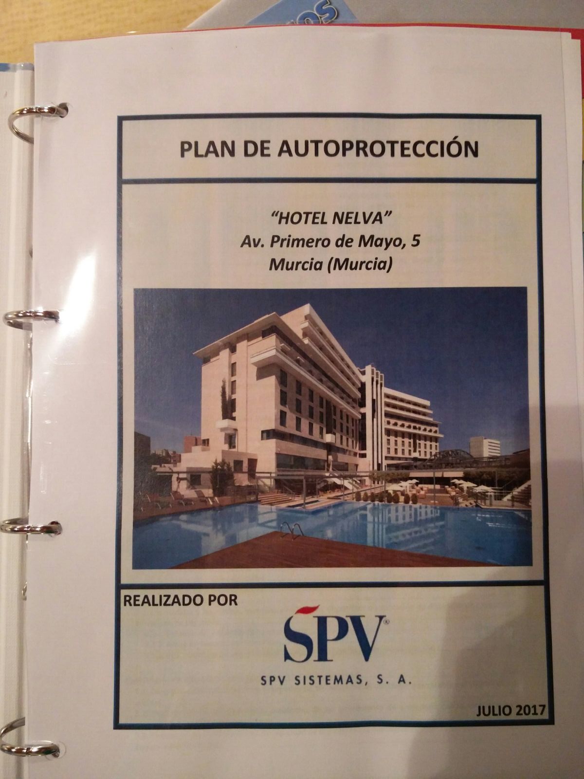 Documentación implantación plan de autoprotección