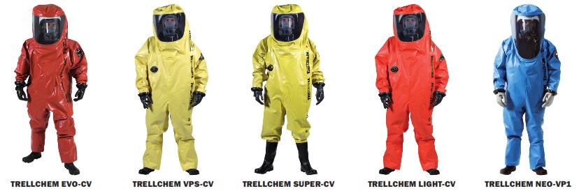 Trajes de protección encapsulados